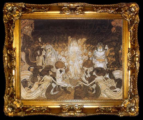 framed  Jan Toorop The Three Brides, ta009-2